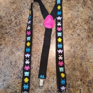 Game Over Black Suspenders